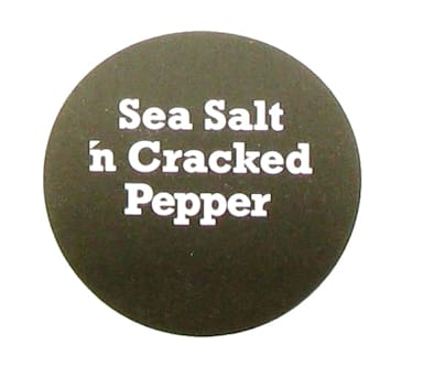 Sea Salt N Cracked 1" French Fry Label - 1000 / RL
