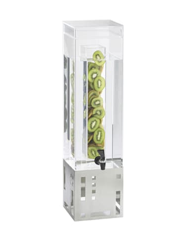Cal-Mil 1602-3INF-55 3 Gallon Squared Infusion Beverage Dispenser