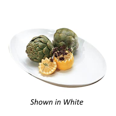 Bon Chef 2026 TERRA COTTA Sandstone 17 x 12-1/4" Coupe Platter
