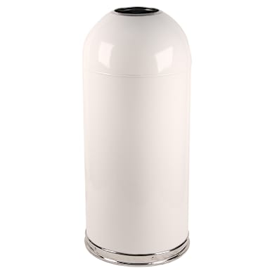 Witt 415DTWH White 15 Gallon Dome Top Waste Receptacle