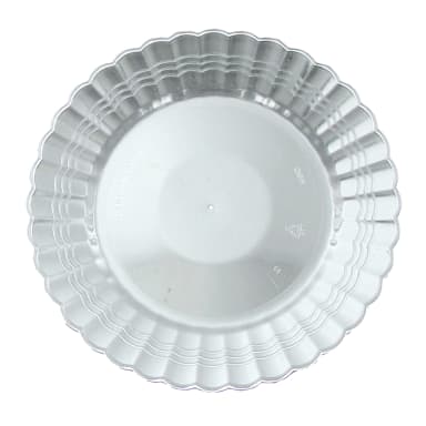 Fineline Setting 206-BK Clear 6" Plastic Dessert Plate