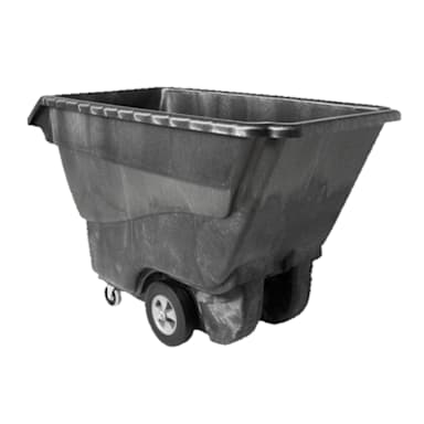 Rubbermaid FG9T1500BLA Black Structural Foam 1 Cu. Yard Tilt Truck