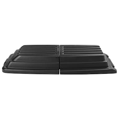 Rubbermaid FG9T2300BLA Domed Hinged Lid for 9T15 / 9T16 Tilt Trucks