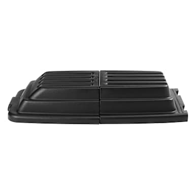 Rubbermaid FG9T2200BLA Domed Hinged Lid for 9T13 / 9T14 Tilt Trucks