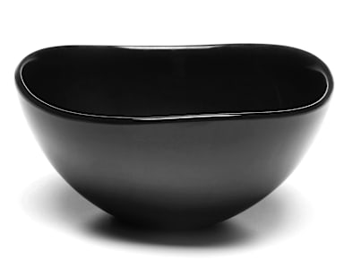 Elite Global Solutions M65OV-B Organic Black 24 Oz. Almost Oval Bowl