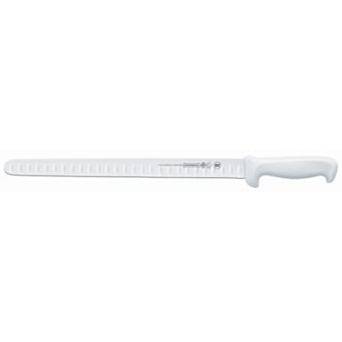 MundialĀ® W5627-14GE White Handle Slicing Knife With Granton Edge