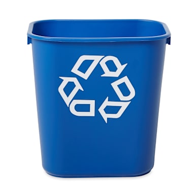 Rubbermaid FG295573 Small 133Quart Recycling Container w/ Symbol