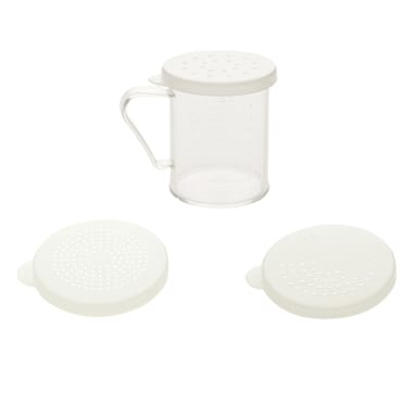 Thunder Group PLRDH003 Plastic 10 Oz. Dredge with Handle & Lids