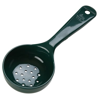 Carlisle 492908 Measure Miser Forest Green 4 Oz. Perforated Spoon