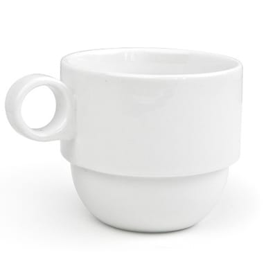 FOH DMU016WHP23 Monaco 13 Ounce White Stackable Mug