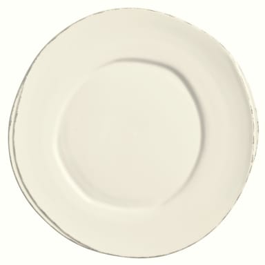 Libbey - Formerly World Tableware FH-501 Farmhouse Cream White 8" Rimmed Plate