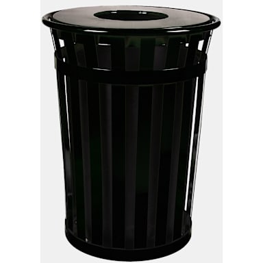 Witt M3601-FT-BK Oakley 36 Gallon Waste Receptacle with Flat Top