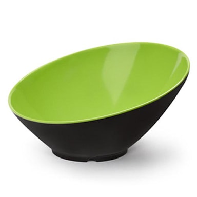 G.E.T B-788-G/BK Brasilia 16 Oz. Green Cascading Bowl - 6 / CS