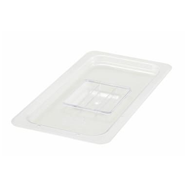 Darling Foodservice Polycarbonate 1/3 Size Solid Cover for Food Pan