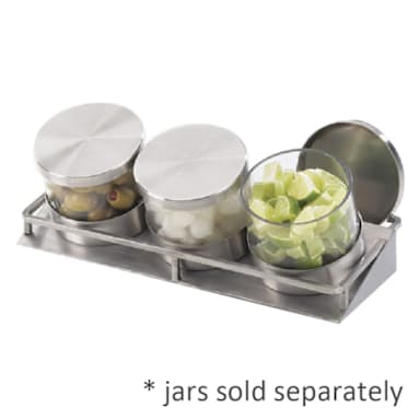 Cal-Mil C18505 Stainless Steel Large Mixology Jar Display