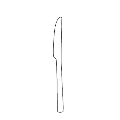Worthy, Noble & Kent 5369S043 Silhouette 7-1/8" Butter Knife - Dozen