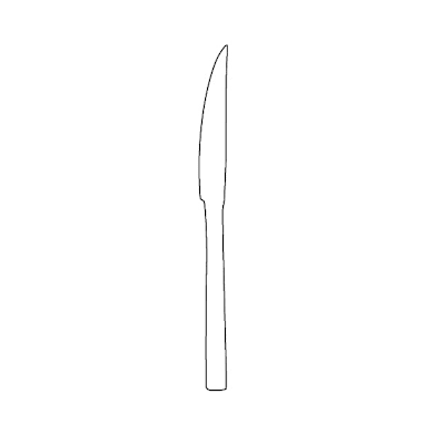Worthy, Noble & Kent 5369S057 Silhouette S/S 9.25" Steak Knife - Dozen