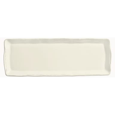 Libbey - Formerly World Tableware FH-529 Farmhouse Cream White 16" Long Tray