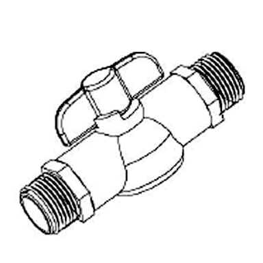 Cambro 60296 Threaded Drain Faucet Kit for Camcrisper Bins