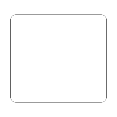 Darling Foodservice White 2.19 x 2" Blank Label - 1000 / RL