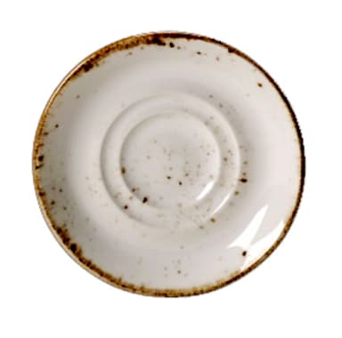 Steelite 11550165 Performance Craft White Double Well Saucer