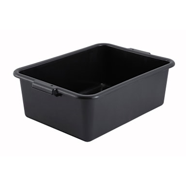 Darling Foodservice Black Polypropylene 20 x 15 x 7" Deep Bus Box
