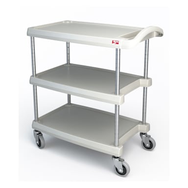 Metro MY1627-34G MyCart BC Series Gray16 x 27" 3-Shelf Cart