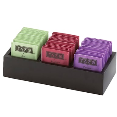 Cal-Mil 1246-96 Midnight Bamboo Tea Packet Organizer