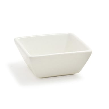 FOH DSD026BEP13 Kyoto Euro white 4 Ounce Square Tall Dish