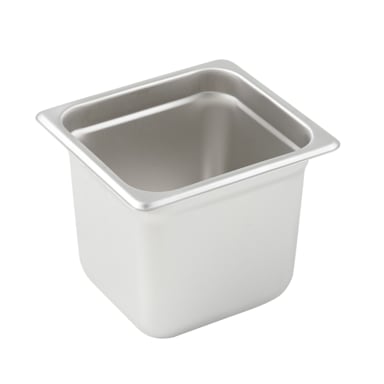 Darling Foodservice 25 Gauge S/S 6" Sixth Size Food Pan