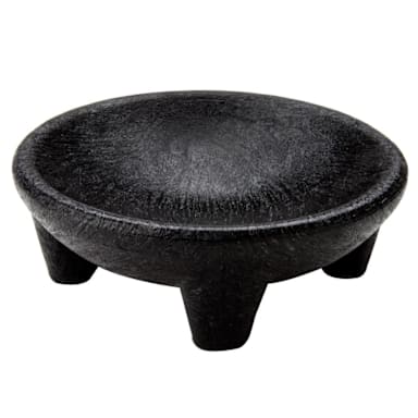 H.S. Inc. NHS1005 Black 7" Molcajete Dish