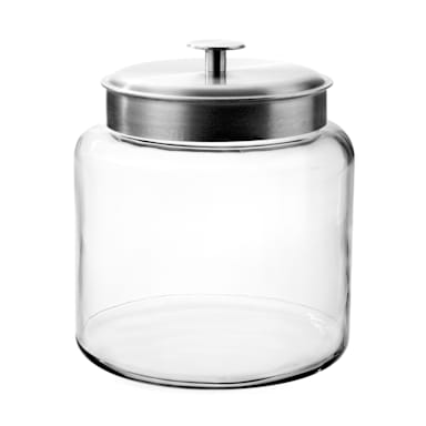 Anchor Hocking® 95506AHG17 Montana 1.5 Gallon Glass Jar with Metal Lid