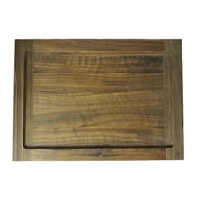 Craster NQ331-F 16-1/3" x 11-2/3" Walnut Plinth Tapas