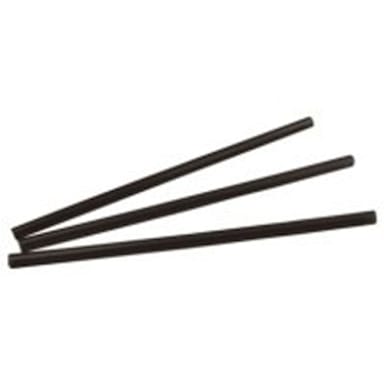 Cell-O-Core 6BPBK6500 Black 6" Unwrapped Giant Straw - 3000 / CS