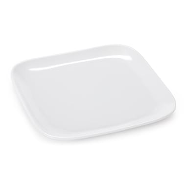 G.E.T. CS-6116-W Siciliano White Melamine 6" Square Plate