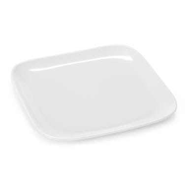 G.E.T. CS-6119-W Siciliano White Melamine 9" Square Plate