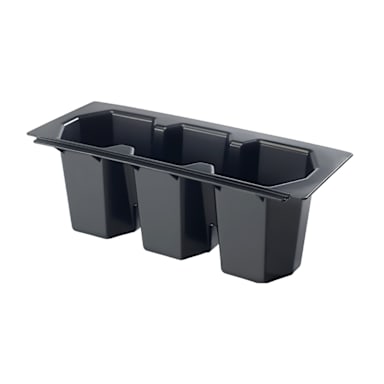 Krowne® 30-550 Three Compartment Bottle Wells for Ice Bins