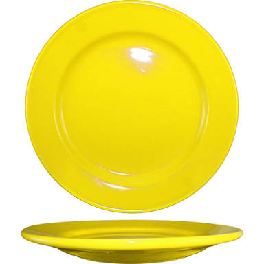 International Tableware CA-9-Y Yellow 9-3/4" Plate