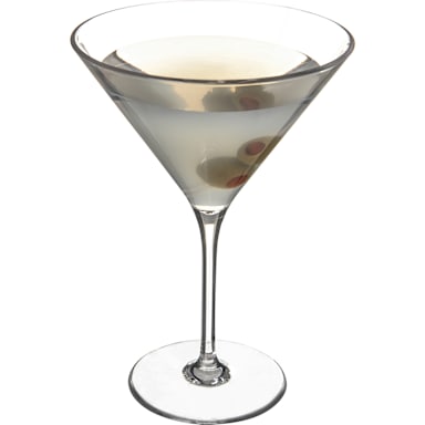 Carlisle 564607 Alibi Clear Poly 9 Oz. Martini Glass