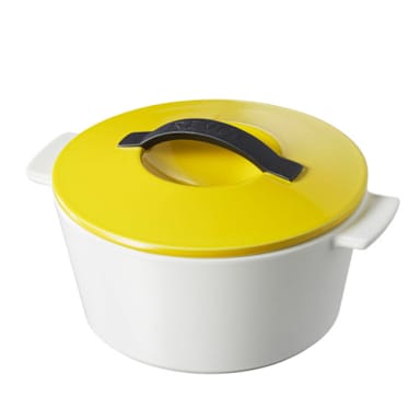 Revol® USA 642616 Revolution 7 Oz. Yellow Round Cocotte - 4 / CS