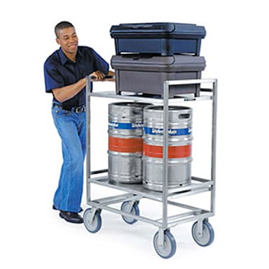 Lakeside® 8840 S/S Frame Utility Cart with Push Handles