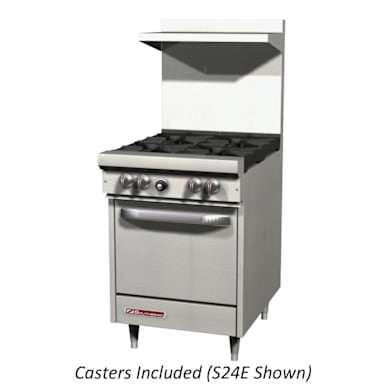 Southbend S24C W/CASTERS Natural Gas Oven with Range and Casters