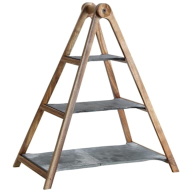 Villeroy & Boch 10-4130-7990 Artesano 3-Tier Wood / Slate Tray Stand