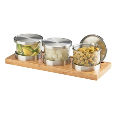 Cal-Mil 1850-4-60 16" x 6" Bamboo Jar Display