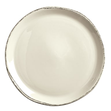 Libbey - Formerly World Tableware FH-527 Farmhouse Cream White 13.5" Plate - 6 / CS