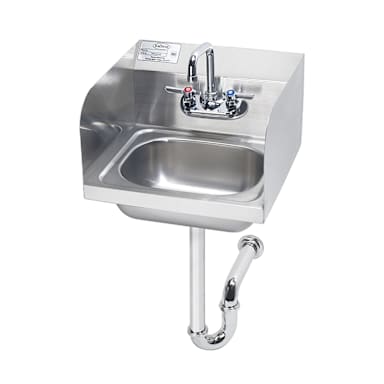 Krowne® HS-5 Hand Sink with Side Splashes & P-Trap