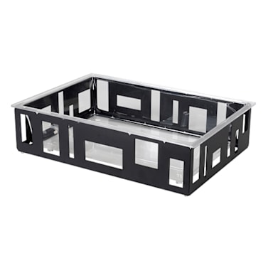 Rosseto® SM114 Extra-Large Black Matte Ice Tub with Acrylic Insert
