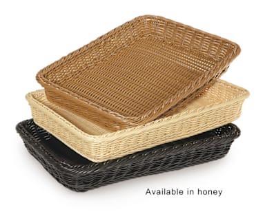 G.E.T. WB-1509-HY Polyweave Honey 18" x 12-1/4" Basket