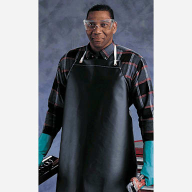 Ansell 56-512 Black 33" x 45" Heavy Weight Apron