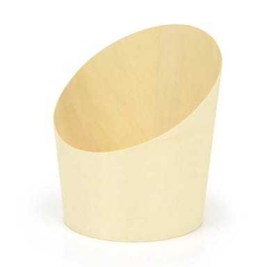 FOH DMU023NAW28 Servewise 9 Ounce Slanted Wood Cup